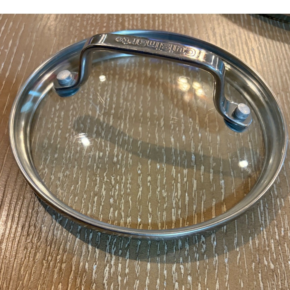 Cuisinart Stainless Glass Pot Pan Replacement Lid 6" Outside 5-3/8" Inside